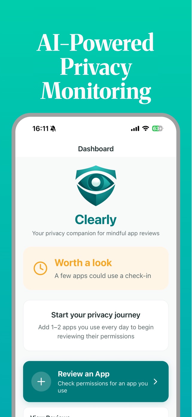 Clearly dashboard: your privacy companion for mindful app reviews